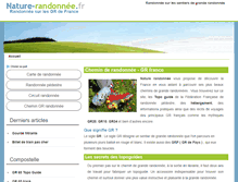 Tablet Screenshot of nature-randonnee.fr